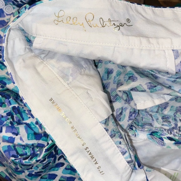 Lilly Pulitzer Callahan 5” Short in Resort White Toe In Pineapple Lace Sz 6 - Picture 11 of 12